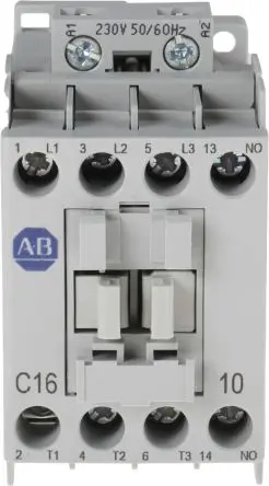 Produktfoto 1 von Allen Bradley 100C Schütz 230V ac-Spule, 3-polig, 690V ac / 16 A 230V ac 7.5 kW 3 Schließer Motorsteuerung, Umkehrend