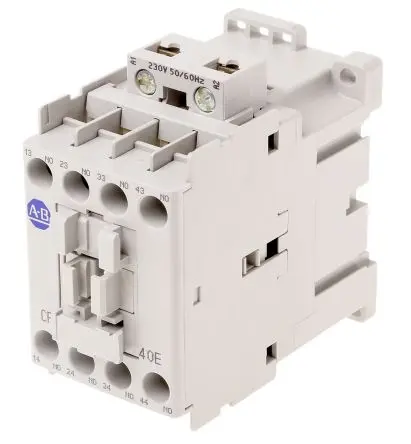Produktfoto 1 von Allen Bradley 700C Schütz 230V ac-Spule, 4-polig, 400V ac / 20 A 230V ac 24 kW 4 Schließer Steuerrelais 2-Hilfskontakte