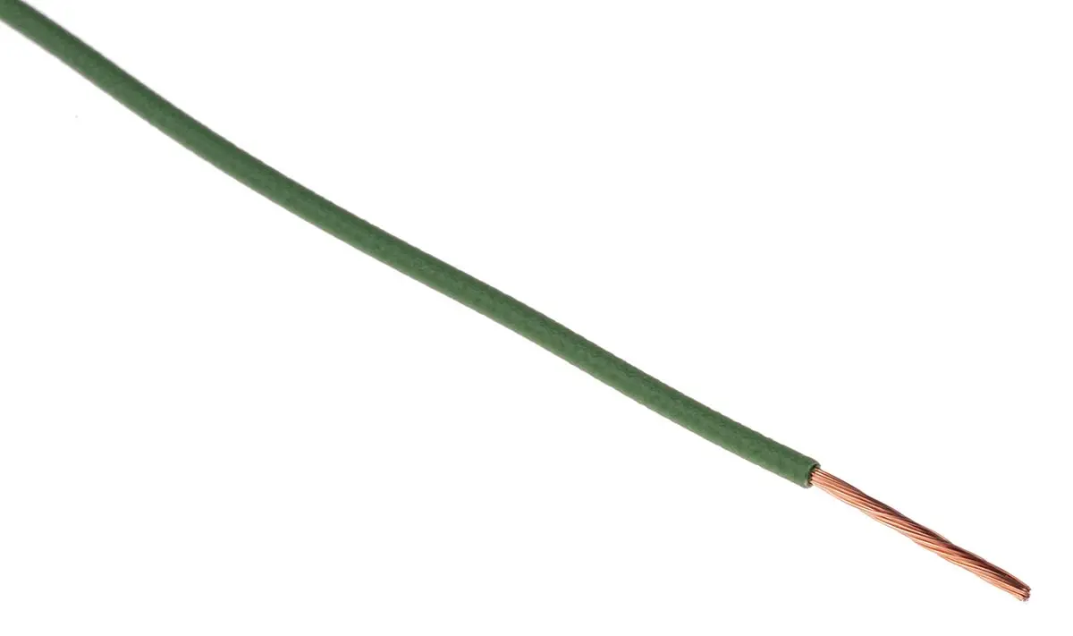 Produktfoto 1 von TE Connectivity Automotive Kabel 0.5 mm² 100m Grün Ø 1.5mm 19/0,19 mm Litzen