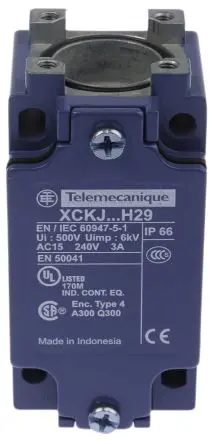Produktfoto 1 von Telemecanique Sensors ZCKJ Endschaltergehäuse, Schnappverschluss 1 Schließer/1 Öffner, IP66, Metall 240V ac 3A