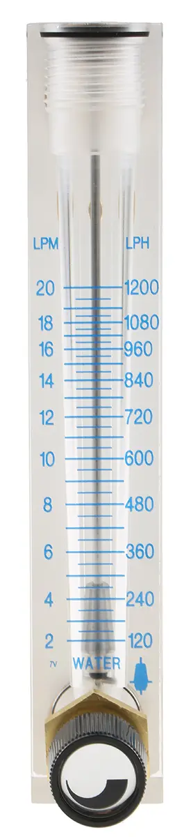 Produktfoto 1 von Key Instruments Flo-Rite Flüssigkeit Durchflussmesser 1.5 l/min → 20 l/min Typ Variabler Bereich