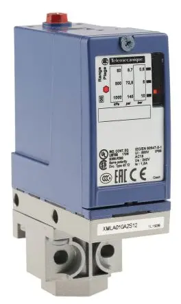 Produktfoto 1 von Telemecanique Sensors XMLA Differenzial Drucksensor 0.6 bar, Relais 10 bar