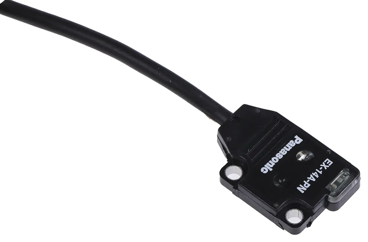 Produktfoto 1 von Panasonic EX10 Kubisch Optischer Sensor, Reflektierend, Bereich 2 mm → 25 mm, PNP Ausgang, Anschlusskabel
