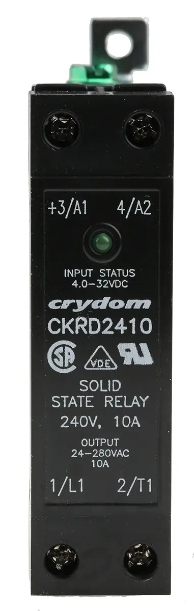 Produktfoto 1 von Sensata Crydom CKR DIN-Schienen Halbleiterrelais mit Nulldurchgang 280 Vrms / 10 A Effektivwert