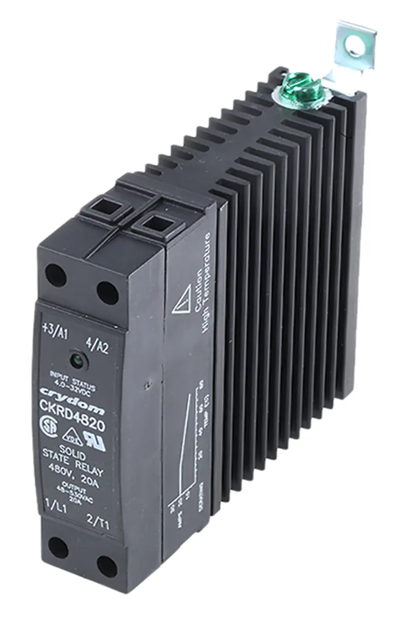 Produktfoto 1 von Sensata Crydom CKR DIN-Schienen Halbleiterrelais mit Nulldurchgang 530 V AC / 20 A Effektivwert