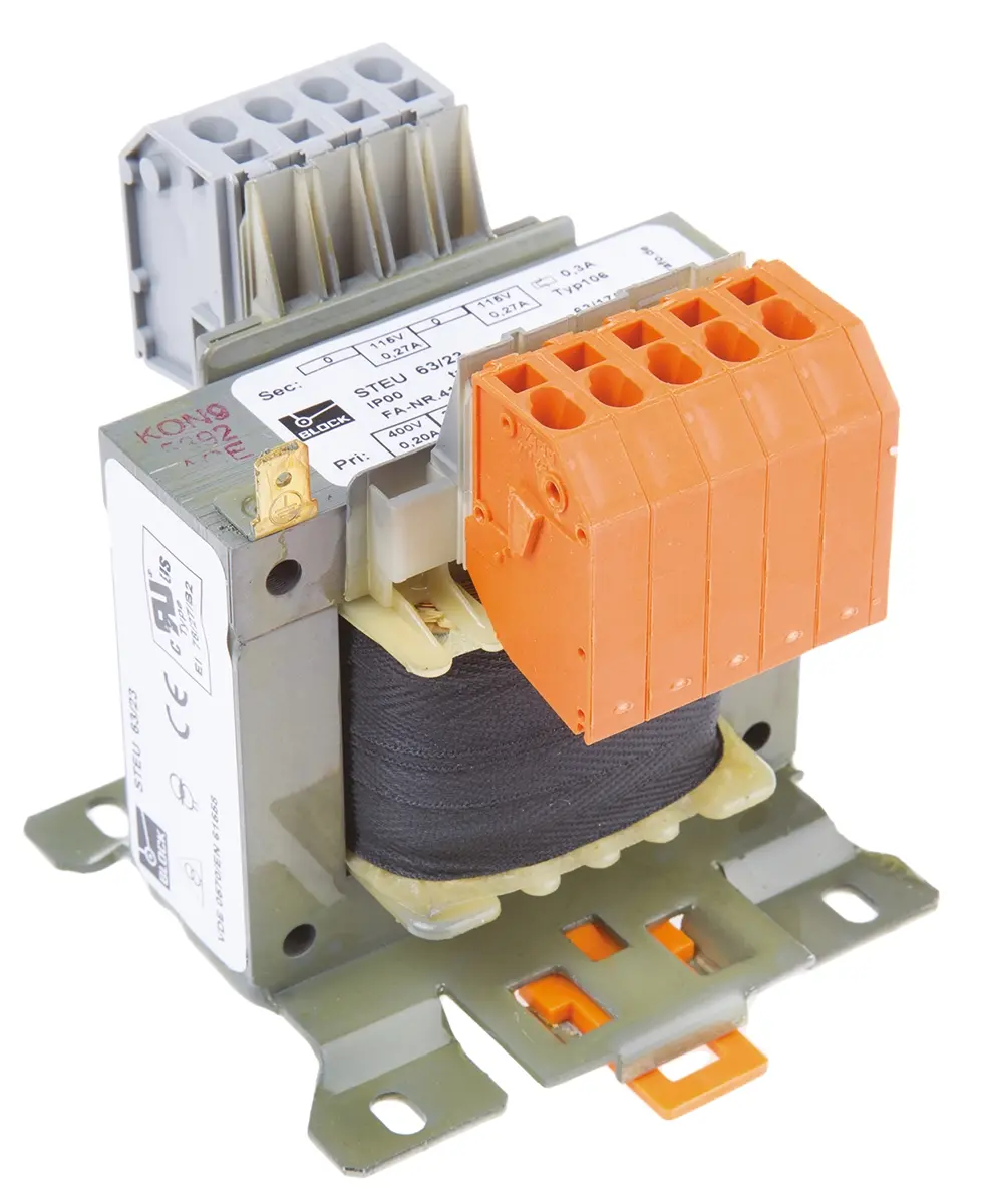 Block 63 VA Chassis-Montage-Transformator 230 V, 400 V ac 2 x 115 V ac 2-Ausg.