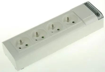 Produktfoto 1 von Legrand Typ E Mehrfachsteckdose, 4-fach 16A, 250V ac
