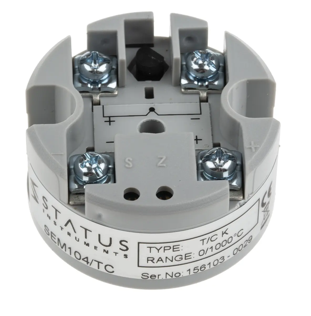 Produktfoto 1 von RS PRO Temperatur-Messumformer Ø 42 mm 10 → 30 V dc für Thermoelement Typ K, J oder T