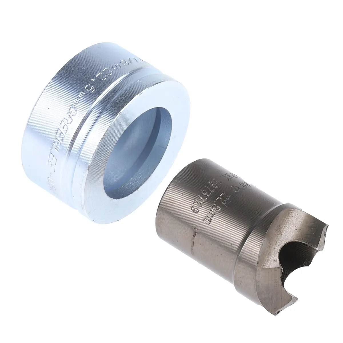Produktfoto 1 von Greenlee Stempel- und Matrizensatz, Aluminium: 3.5 mm, Mild Steel: 3.5 mm, Plastic: 3.5 mm, Stainless Steel: 3.5 mm, 1,