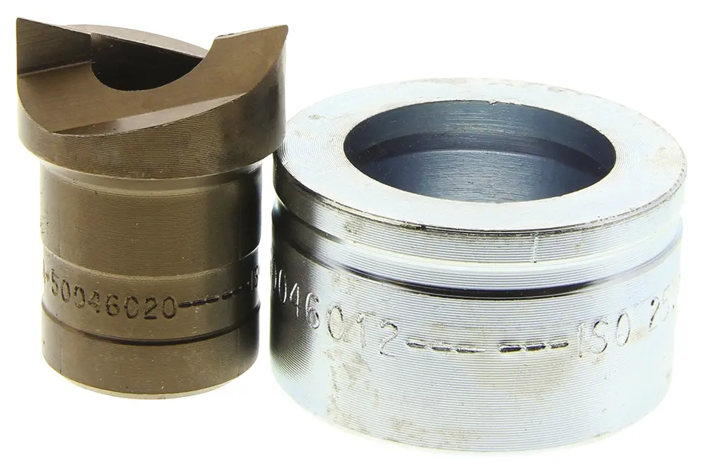 Produktfoto 1 von Greenlee Stempel- und Matrizensatz, 1, 25.4 mm Rund, Hydraulisch
