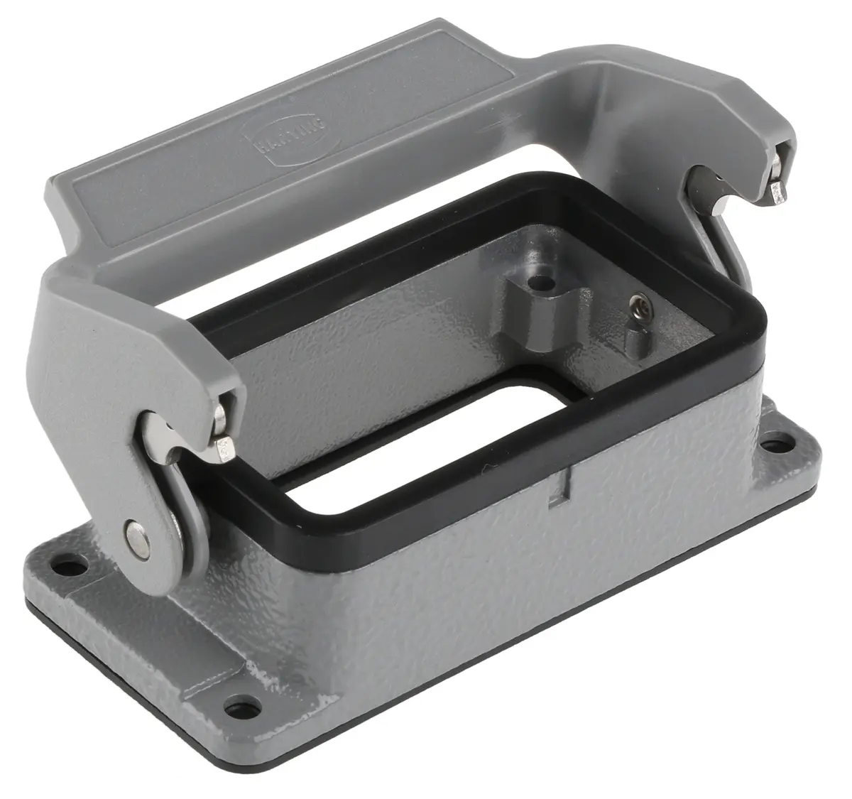 Produktfoto 1 von HARTING Han B Gehäuse für robusten Stromversorgungsstecker 1 Hebel 1 10B Steckverbindergehäuse, IP65