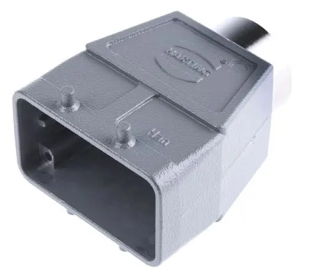 Produktfoto 1 von HARTING Han B Kappe für robusten Stromversorgungsstecker 2 Hebel 2 10B Steckverbinderkappe, IP65
