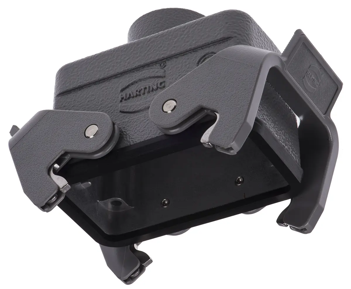 Produktfoto 1 von HARTING Han B Kappe für robusten Stromversorgungsstecker 2 Hebel 2, Kabel 10B Steckverbinderkappe, IP65