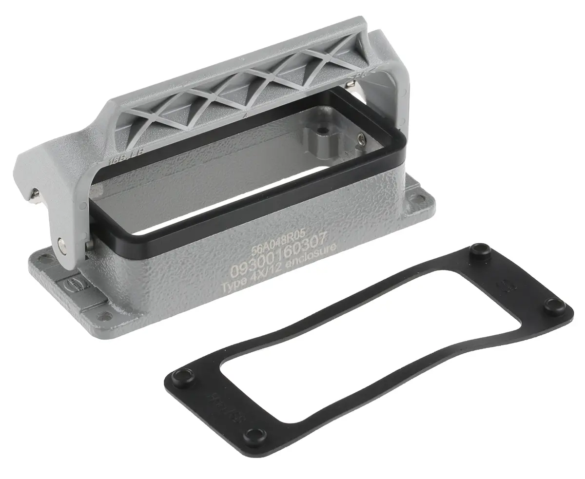 Produktfoto 1 von HARTING Han B Gehäuse für robusten Stromversorgungsstecker 1 Hebel 1 16B Steckverbindergehäuse, IP65