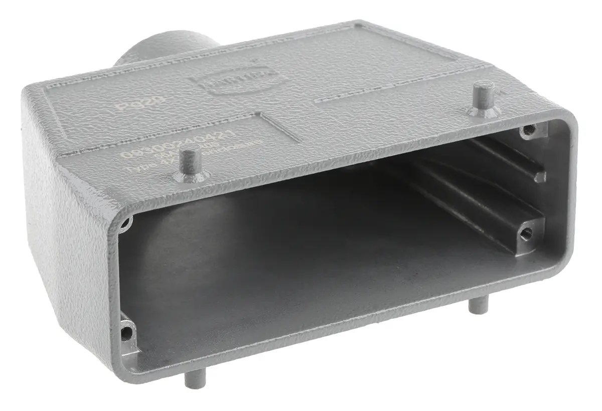 Produktfoto 1 von HARTING Han B Kappe für robusten Stromversorgungsstecker 2 Hebel 2, Anschlusshaube 24B Steckverbinderkappe, IP65
