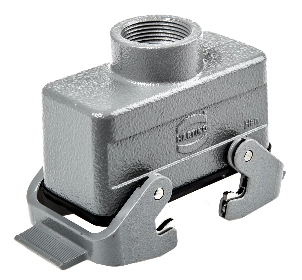 Produktfoto 1 von HARTING Han B Kappe für robusten Stromversorgungsstecker 2 Hebel 2, Oberfläche 16B Steckverbinderkappe, IP65