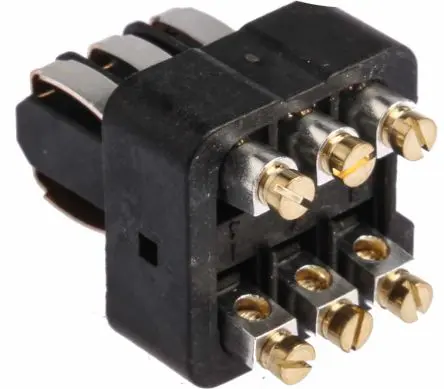 Produktfoto 1 von HARTING STAF Industrie-Steckverbinder Kontakteinsatz Buchse, 6-polig 10A, Kabel, Terminal Block-Einsatz