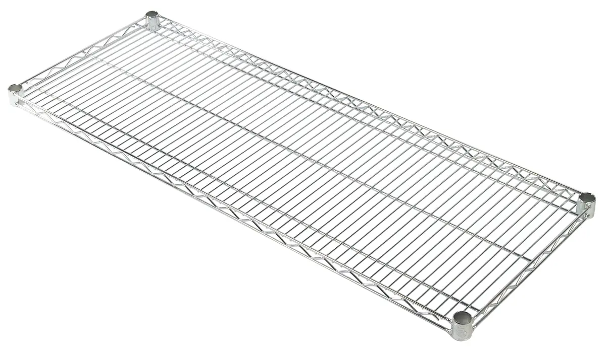 Produktfoto 1 von RS PRO Regal aus verchromtem Draht Typ Kabelablage verchromt aus Stahl in Silber x 460 mm