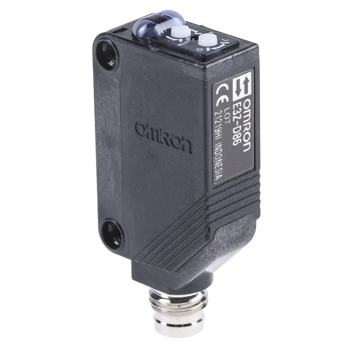 Produktfoto 1 von Omron E3Z Kubisch Optischer Sensor, Diffus, Bereich 5 mm → 100 mm, PNP Ausgang, 4-poliger M8-Steckverbinder,