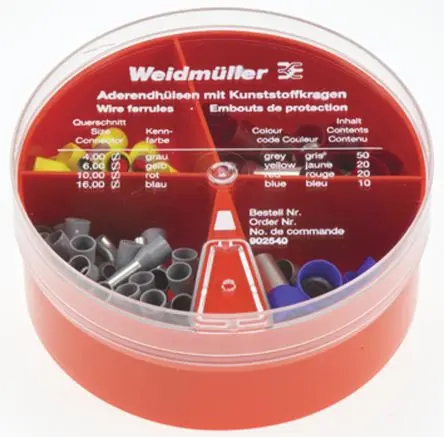 Produktfoto 1 von Weidmüller Crimp Set Aderendhülse Crimp-Anschlussklemme