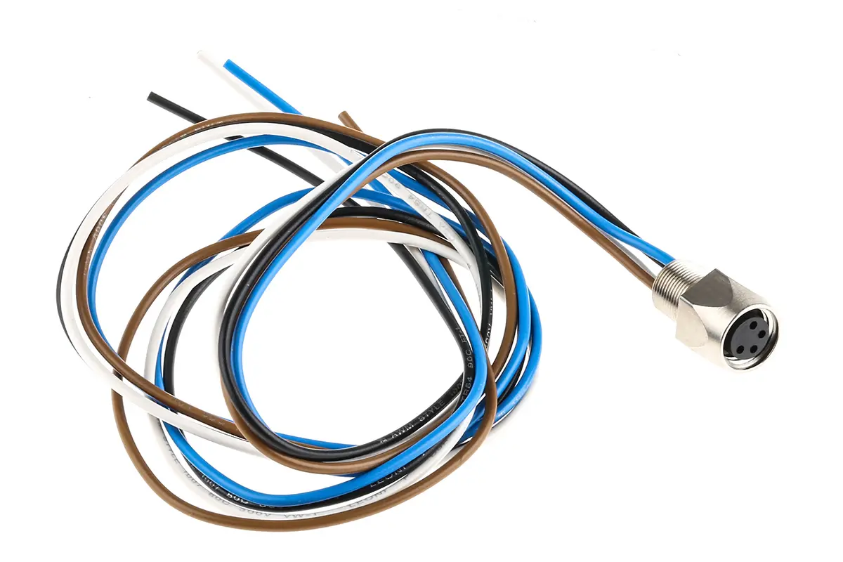 Produktfoto 1 von Lumberg RKMF 4, 4-polig Sensor-Betätigungselementkabel, Gerade Stecker 34 / Nicht abgeschlossen Buchse, Länge 0.5 m