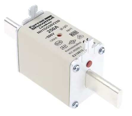 Produktfoto 1 von Mersen NH-Sicherung NH1, 500V ac / 250A, gG DIN, IEC