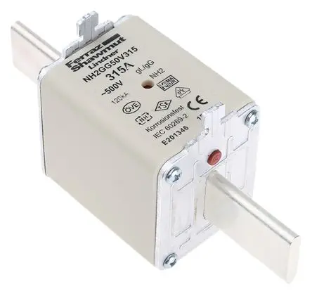 Produktfoto 1 von Mersen NH-Sicherung NH2, 500V ac / 315A, gG IEC, DIN