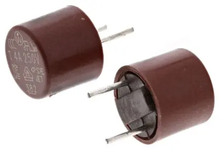 Produktfoto 1 von Wickmann Nicht zurücksetzbare Sicherung 4A Radial 250V ac Nylon T 5.08 mm 8 mm
