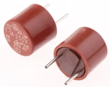 Produktfoto 1 von Wickmann Nicht zurücksetzbare Sicherung 1A Radial 250V ac Nylon T 5.08 mm 8 mm