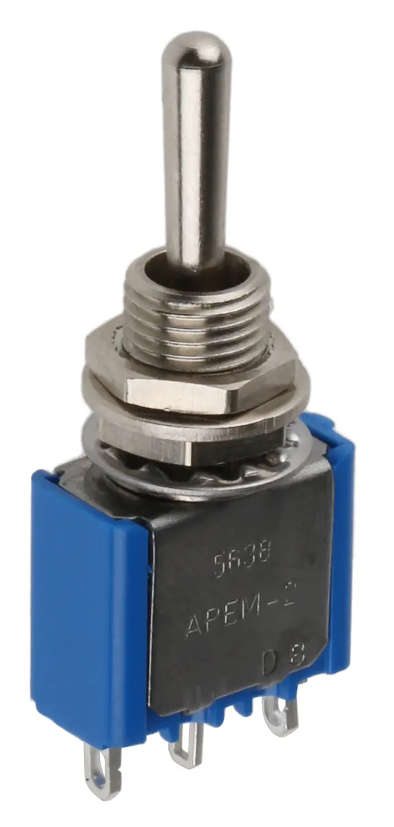 Produktfoto 1 von APEM Panel Kippschalter SPST, Ein-Aus-Ein, 30 V dc, 250 V ac, 4A, Lot