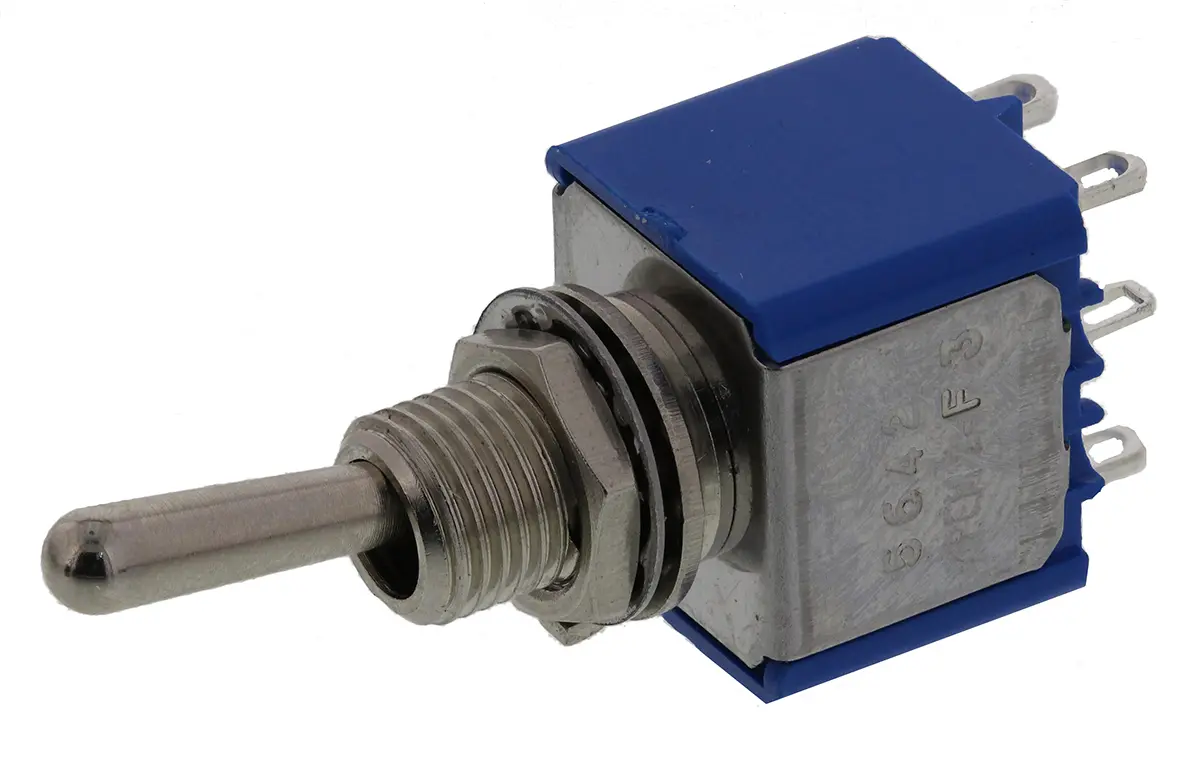 Produktfoto 1 von APEM Panel Kippschalter DPST, Ein-Ein, 30 V dc, 250 V ac, 4A, Lot