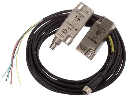 Produktfoto 1 von Guardmaster 440N Magnetisch M12 Berührungsloser Sicherheitsschalter 300V dc aus Edelstahl, Öffner / 1, Magnetisch