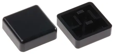Produktfoto 1 von APEM Taktschalter-Kappe Schwarz, für Tastaturschalter