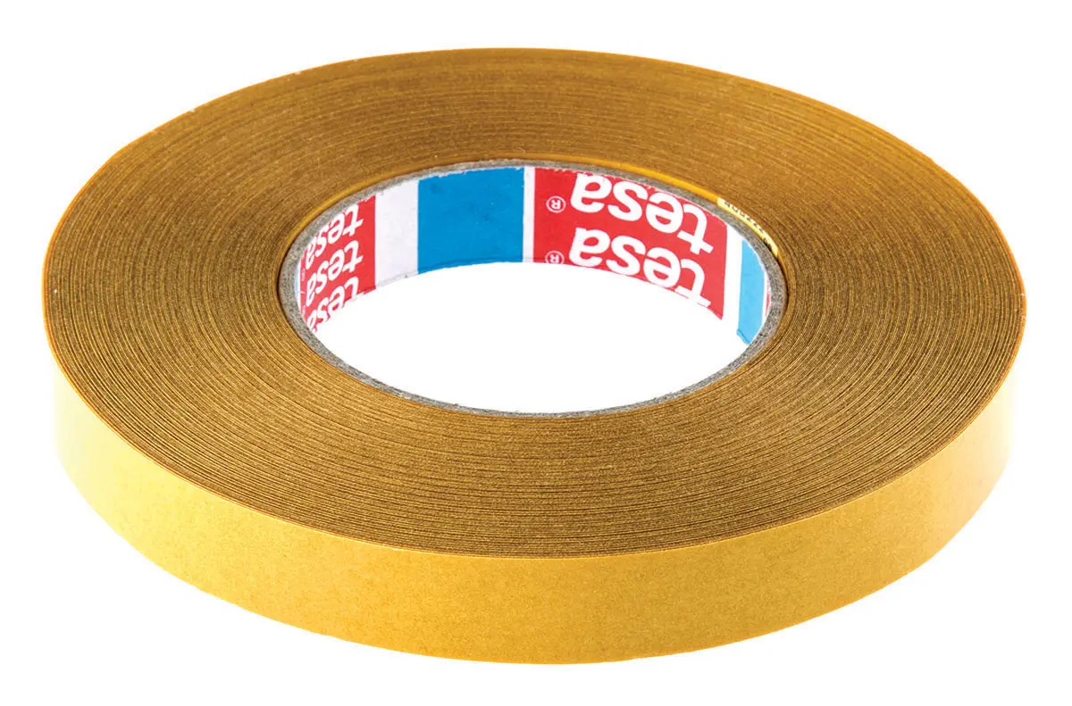 Tesa 51970-00022-00 Kunststoff-Klebeband doppelseitig, transparent, -40°C bis +130°C, Stärke 220μm, 19mm x 50m