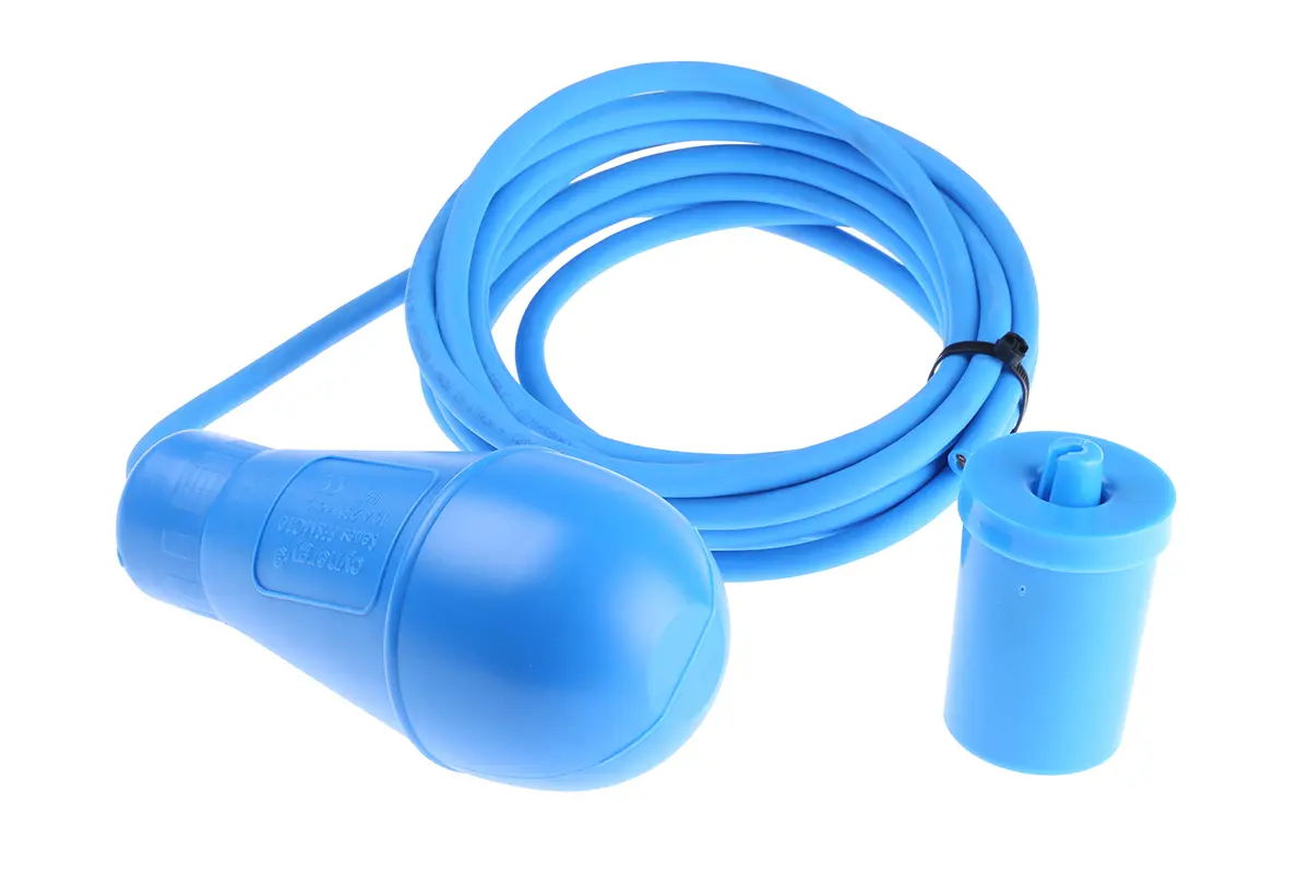 Produktfoto 1 von Sensata / Cynergy3 FFSMC Schwimmerschalter Kabel 110 V dc, Direkt belastbar, 0 °C 250 V ac → 55 °C, mit 5 m Leitung
