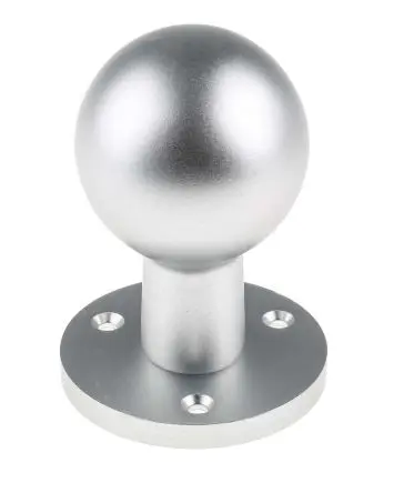 Produktfoto 1 von Steinbach & Vollman Aluminium Griff, L 55 mm H 78 mm B 78mm, Lochabst. 40 mm