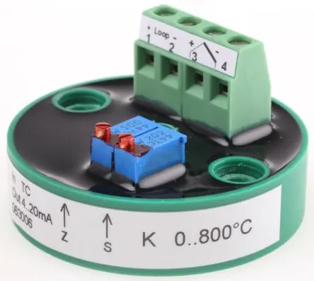Produktfoto 1 von LKMelectronic Temperaturgeber Ø 44 mm 35V, -270 °C → 800 °C für Thermoelement, Typ K Ausgang 4 bis 20 mA