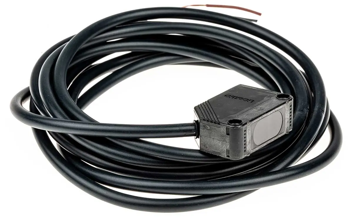 Produktfoto 1 von Omron E3Z Kubisch Optischer Sensor, Diffus, Bereich 1 m, NPN Ausgang, Anschlusskabel