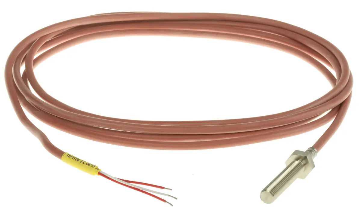 Produktfoto 1 von Electrotherm PT100 M8 Widerstandsthermometer Ø M8 x 40mm, -50°C → +200°C, 2.5m Leitung