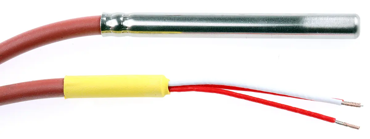 Electrotherm PT100 Widerstandsthermometer Ø 6mm x 60mm, -50°C → +200°C, 2.5m Leitung