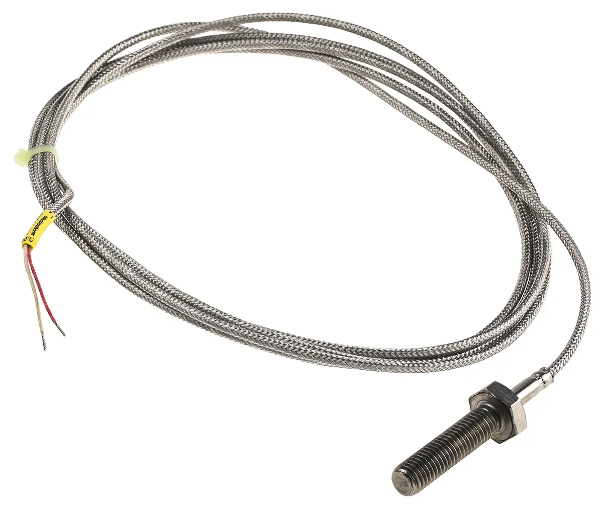 Produktfoto 1 von Electrotherm PT100 M10 Widerstandsthermometer Ø M10 x 40mm, -50°C → +400°C, 2.5m Leitung