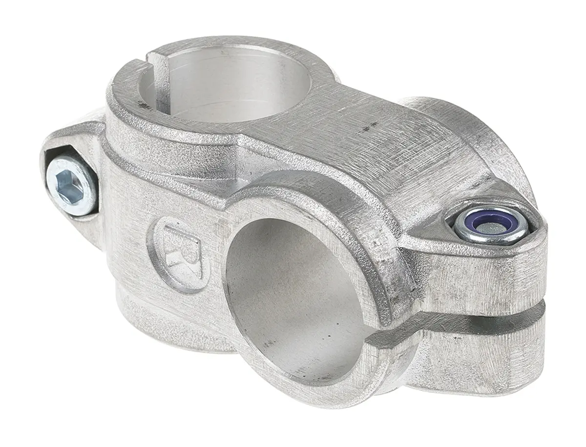 Produktfoto 1 von Rose+Krieger Verbindungskomponente, Kreuz-Klemmverbinder, Rundrohr für 60 mm, M10 40.17 mm, L. 30 mm passend für 40 mm