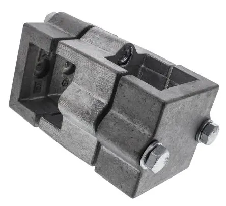 Produktfoto 1 von Rose+Krieger Tube Connector Verbindungskomponente, Kreuz-Klemmverbinder, Vierkantrohr, M10 40.3 mm, L. 60 mm passend für