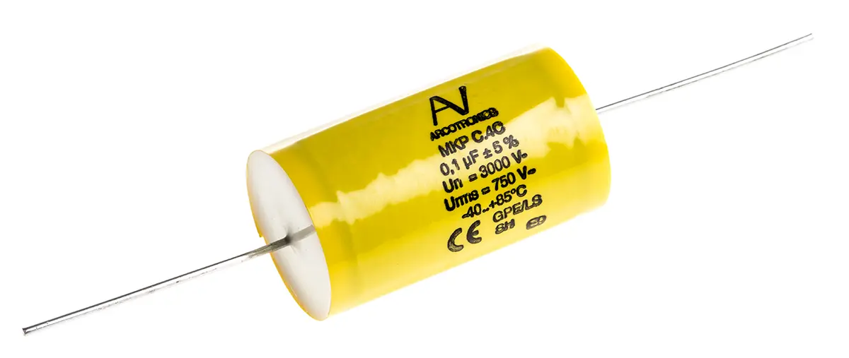 Produktfoto 1 von KEMET C4C Polypropylenkondensator PP 100nF ±5% / 3kV dc, THT