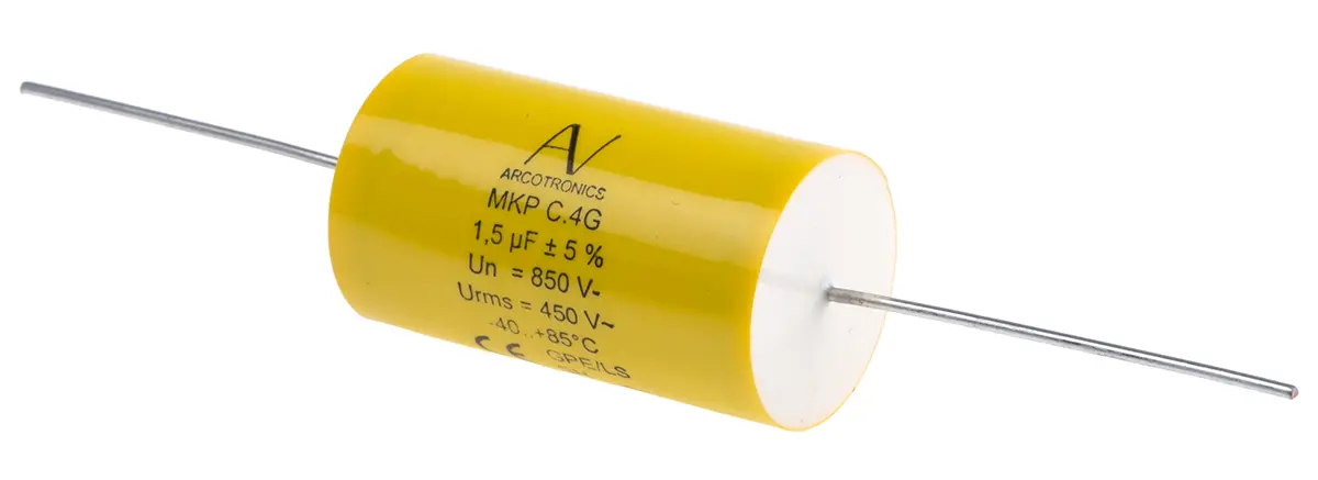 Produktfoto 1 von KEMET C4G Folienkondensator 1.5μF ±5% / 850V dc, THT