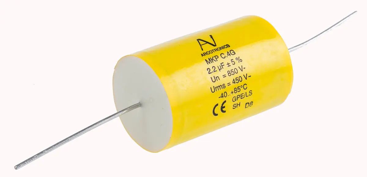 Produktfoto 1 von KEMET C4G Folienkondensator 2.2μF ±5% / 850V dc, THT