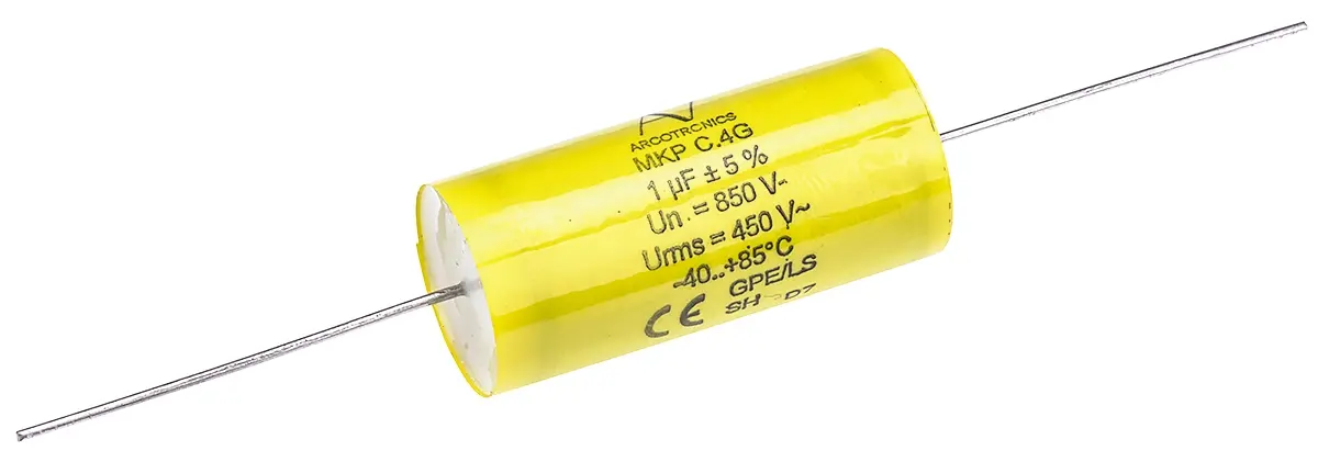 Produktfoto 1 von KEMET C4G Polypropylenkondensator PP 1μF ±5% / 850V dc, THT