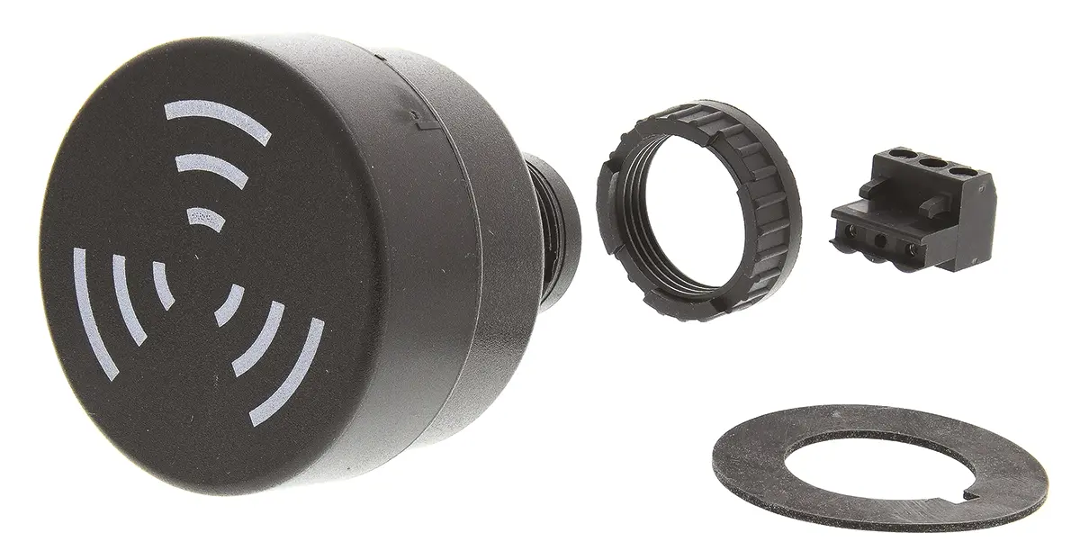 Produktfoto 1 von Werma Akustischer Warnmelder IP65 230 V ac 80dB Schwarz, Ø 52 mm