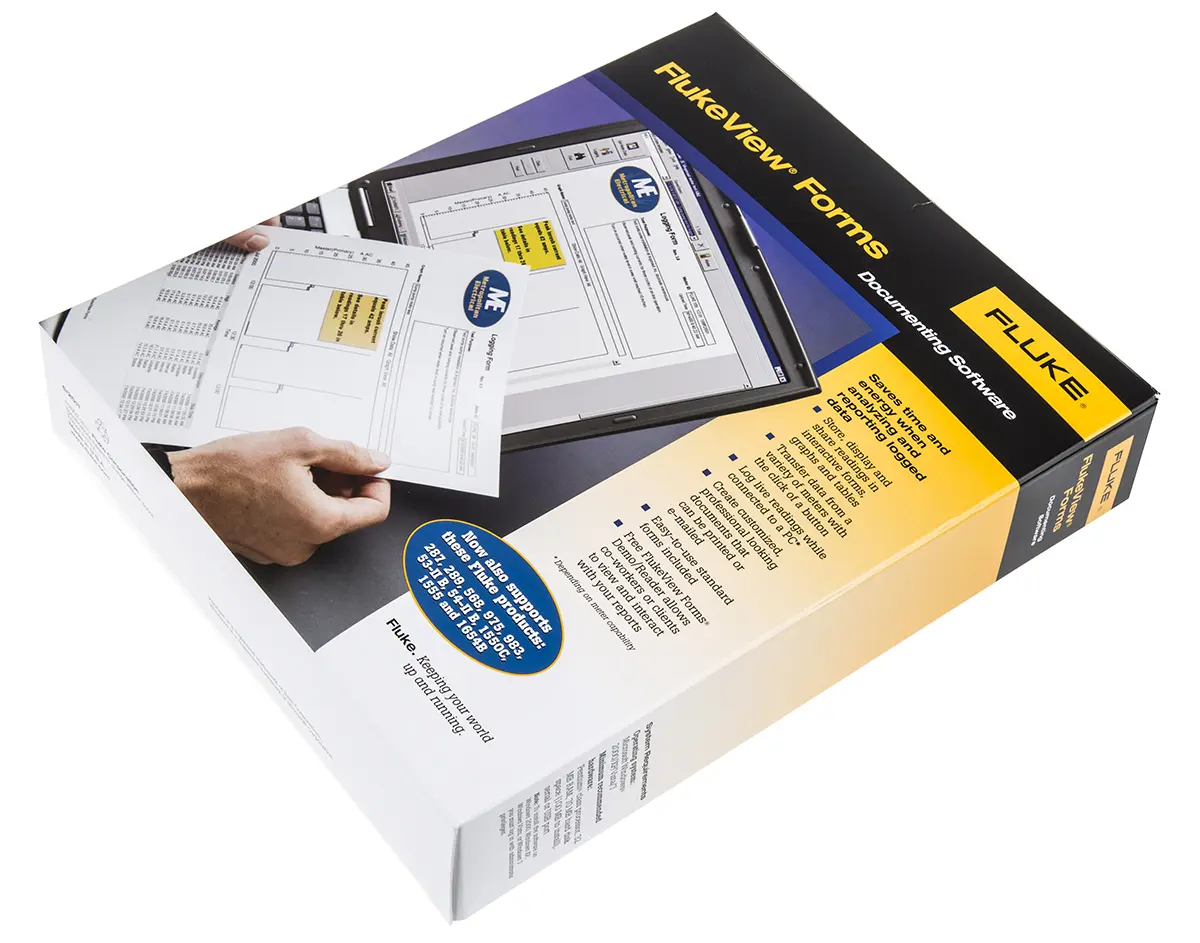 Produktfoto 1 von Fluke Multimeter-Software für Serie 1550B, Serie 1653B, Serie 180, Serie 280, Serie 53II B, Serie 54II B, Serie 789
