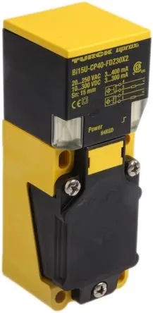 Produktfoto 1 von Turck BI 15U M20 Induktiver Näherungssensor, Kubisch 2-adrig / 400mA 15 mm, IP68 250 V ac 300 V dc